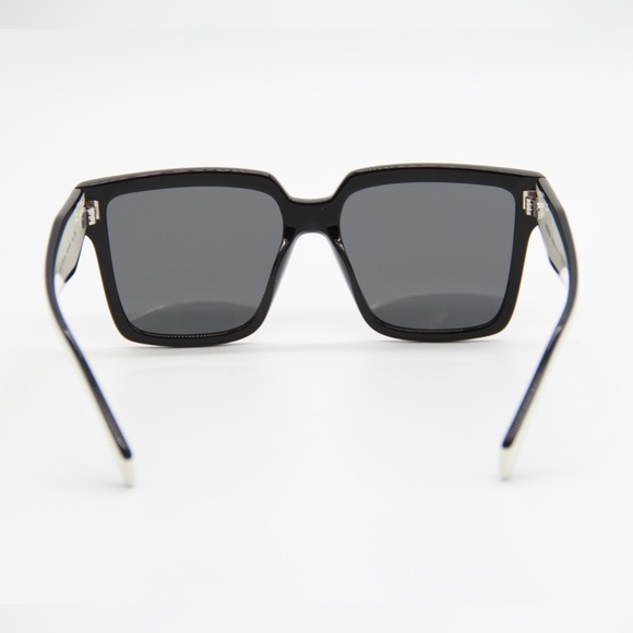 NEW PR24ZS 1AB5S0 WOMEN’S PRADA SUNGLASSES SPR 24Z BLACK WHITE PRADA PR 24ZS - Picture 9 of 12
